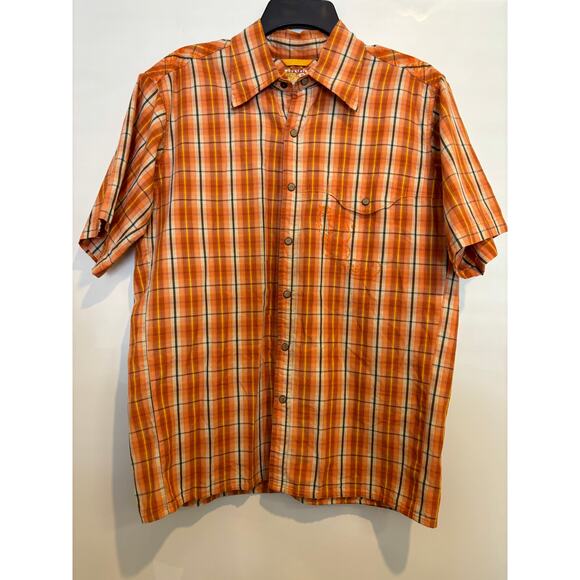 Mountain Hardwear Other - Mountain Hardwear Mens Shirt Plaid Cotton Size M Medium Short Sleeve